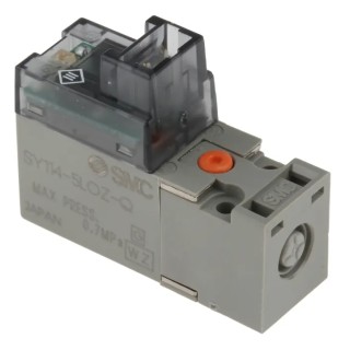 SMC Pneumatic 3/2 NC Solenoid/Spring Valve  SY100 Series 24V DC 0.7MPa 7.85NL/min 