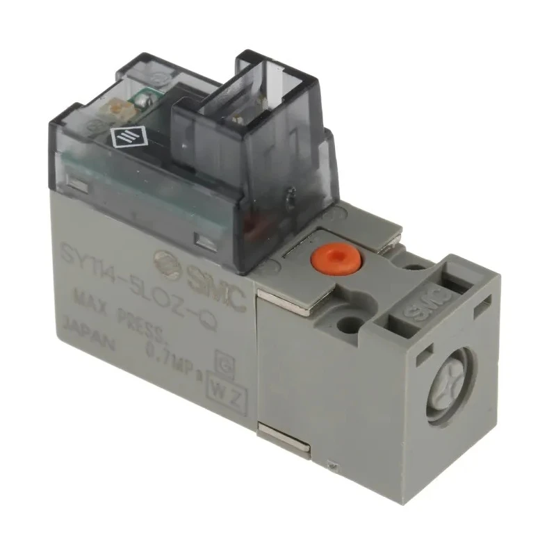 SMC Pneumatic 3/2 NC Solenoid/Spring Valve  SY100 Series 24V DC 0.7MPa 7.85NL/min 