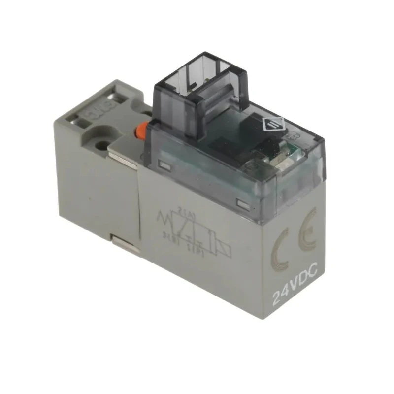 SMC Pneumatic 3/2 NC Solenoid/Spring Valve  SY100 Series 24V DC 0.7MPa 7.85NL/min 