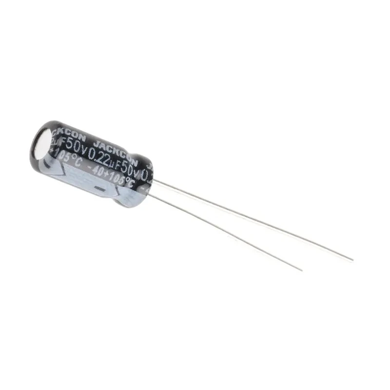 RS PRO 220 nF Radial Can Aluminium Capacitor 50V dc Through Hole Polar Construction 711-1390