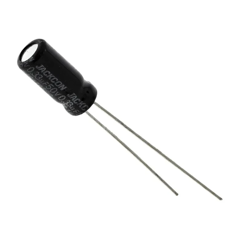 RS PRO 330 nF Radial Through Hole Aluminium Capacitor 50V dc Radial Lead LHK Series 711-1400