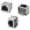 Wurth Elektronik WR-MJ Series RJ45 Connector Female Surface Mount Cat5 Nickel Plated Brass Shield Horizontal 1 634008149821