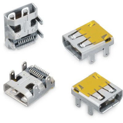 Wurth Elektronik WR-COM Micro HDMI Horizontal SMT 19 Way Memory Card Connector Through Hole Solder 685119248123