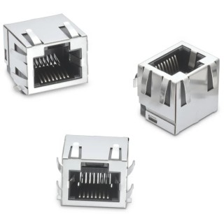 Wurth Elektronik WR-MJ Series RJ45 Connector Female Surface Mount Cat3 Nickel Plated Brass Shield Horizontal 1 634008149721