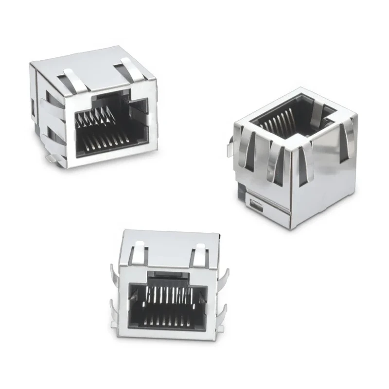 Wurth Elektronik WR-MJ Series RJ45 Connector Female Surface Mount Cat3 Nickel Plated Brass Shield Horizontal 1 634008149721