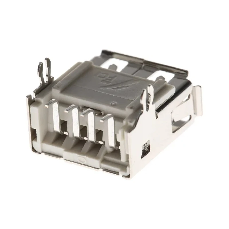 Amphenol Communications Solutions Right Angle Surface Mount Female USB Type A to B Connector USB 2.0 5A 100V 87583-2010BLF
