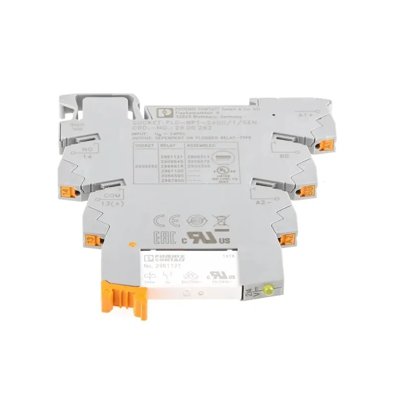 Phoenix Contact Electromechanical Interface Relay, DIN Rail Mount, 24V DC Coil, SPST, 10A, Gold Plated Contacts 2900313