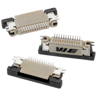 Wurth Elektronik 0.5 mm Pitch 45 Way Horizontal Male FPC Connector Surface Mount 68714514522
