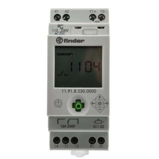 Finder Timer Light Switch 110-230V Single Channel SPDT with Auxiliary Output 11.91.8.230.0000