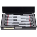 Facom Precision Screwdriver Set Phillips and Slotted, 8 Pieces, Case Included AEF.J3