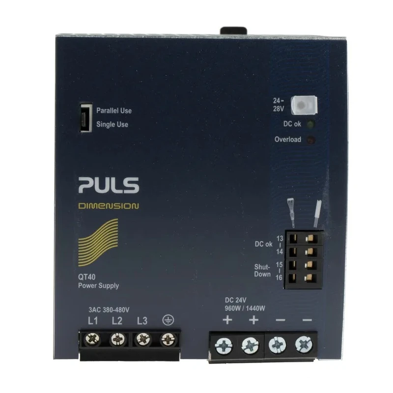 Siemens DIMENSION Switched Mode DIN Rail Power Supply 480V ac AC Input 28V dc 40A Output DC 960W QT40.241