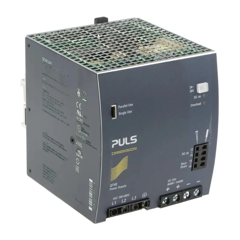 Siemens DIMENSION Switched Mode DIN Rail Power Supply 480V ac AC Input 28V dc 40A Output DC 960W QT40.241
