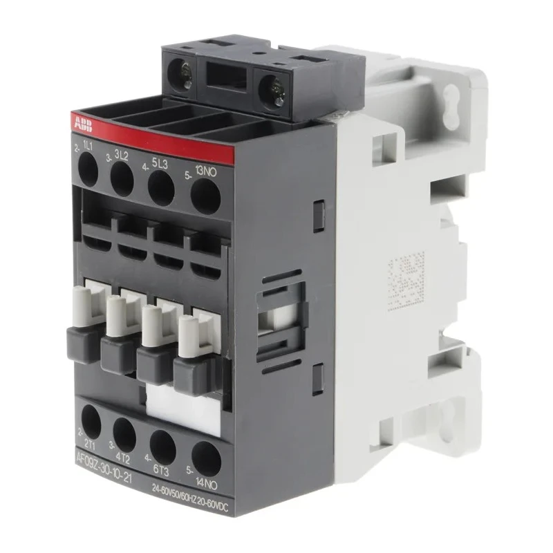 ABB Motor Control Contactor with 60V DC Coil, 3 Poles, 7 A Contact Current, 4 kW Power Rating, 690V AC Contact Voltage AF09