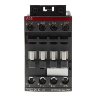 ABB AF12 Contactor, 60V DC Coil, 3-Pole, 9 A Contact Current, 5.5 kW Power Rating, 690V AC, Motor Control AF12