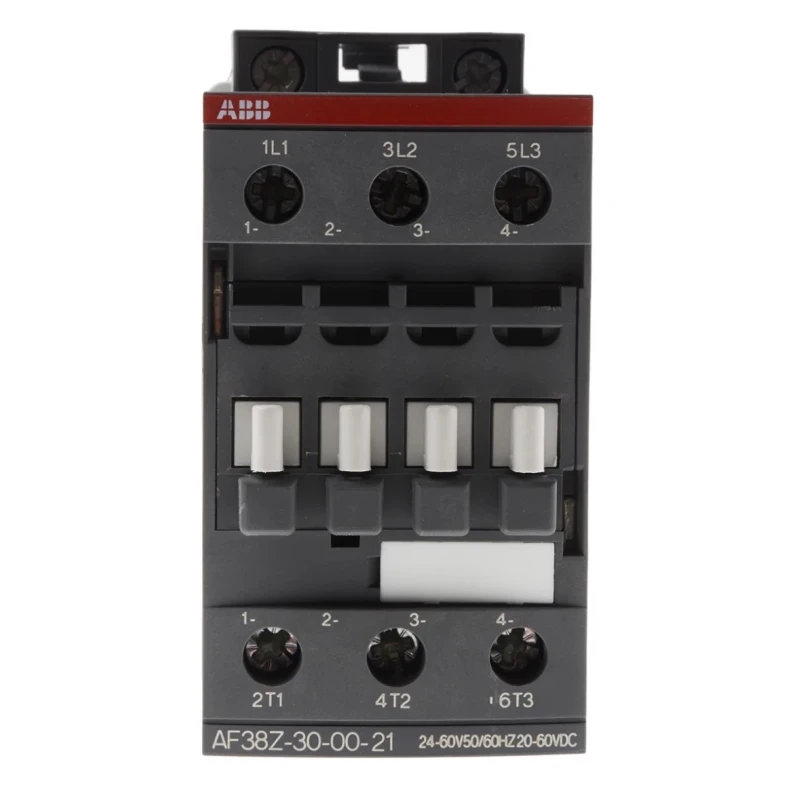 ABB 3-Pole Contactor with 24V AC/DC Coil, 24 A Contact Current, 18.5 kW Power Rating, 60V Control Circuit, 690V AC AF38Z