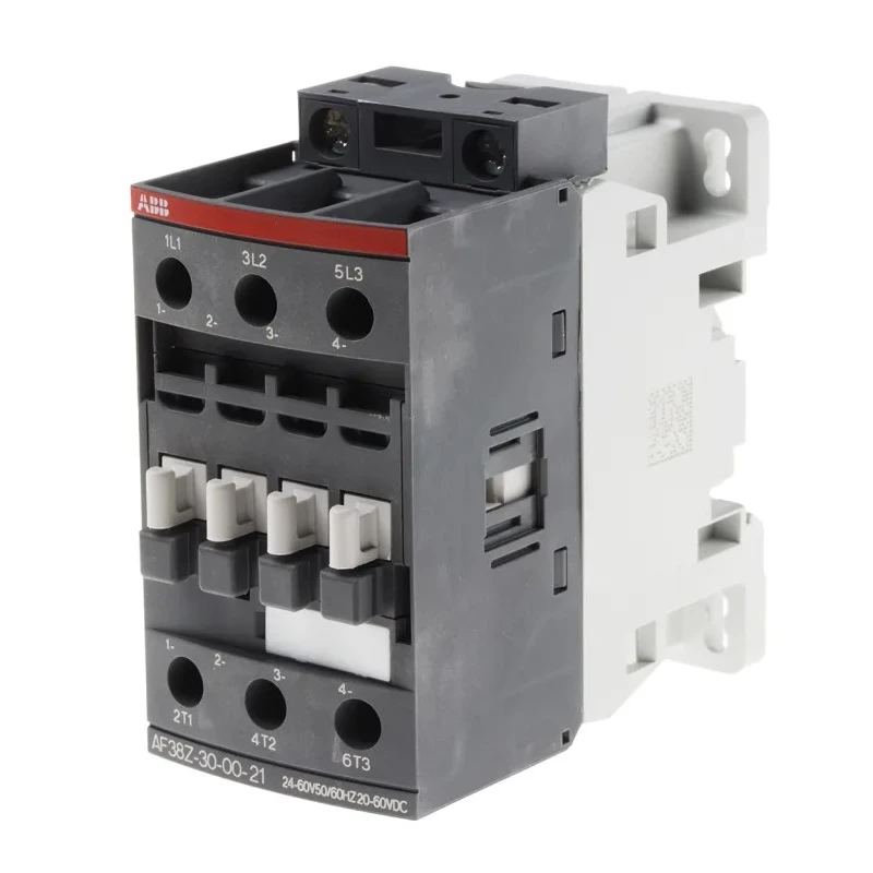 ABB 3-Pole Contactor with 24V AC/DC Coil, 24 A Contact Current, 18.5 kW Power Rating, 60V Control Circuit, 690V AC AF38Z