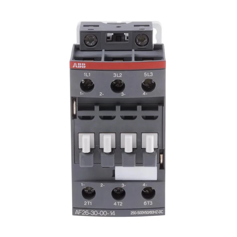 ABB Motor Control Contactor 3-Pole 17A, 11 kW 500V AC/DC Coil Voltage AF26 1SBL237001R1400 AF26-30-00-14