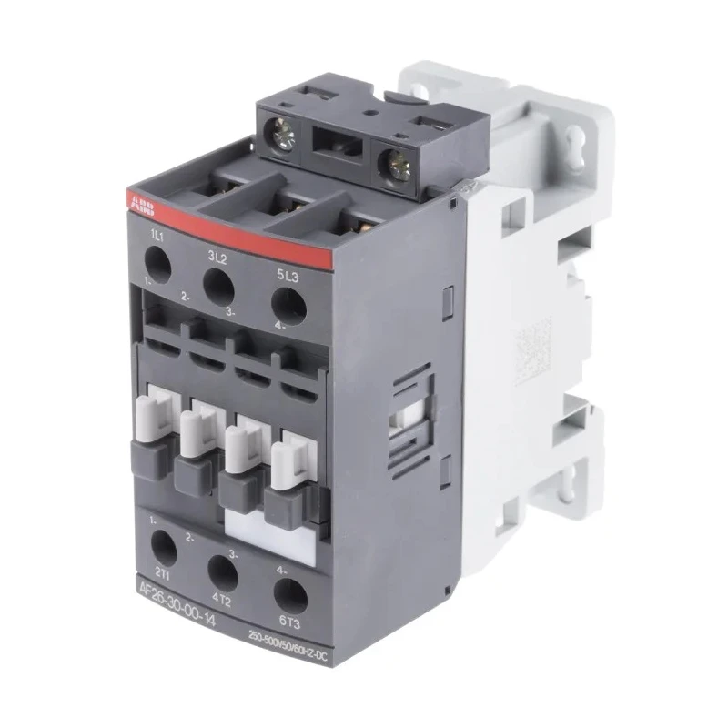 ABB Motor Control Contactor 3-Pole 17A, 11 kW 500V AC/DC Coil Voltage AF26 1SBL237001R1400 AF26-30-00-14
