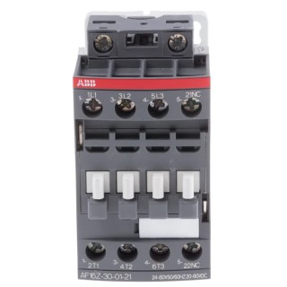 ABB AF16Z Contactor 60V DC Coil, 3-Pole, 10.5 A, 7.5 kW, 3 NO, 690V AC AF16Z