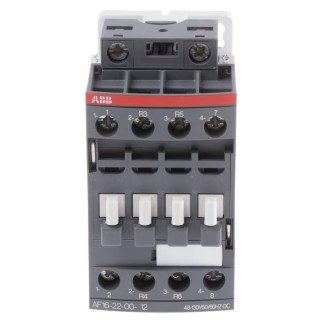 ABB Contactor, 110V AC/DC Coil, 4-Pole, 30A, 7.5 kW Power Rating, 130V Control Voltage, 2 NO/2 NC, 690V AC Contact AF16