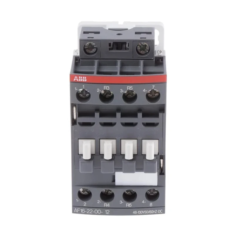 ABB Contactor, 110V AC/DC Coil, 4-Pole, 30A, 7.5 kW Power Rating, 130V Control Voltage, 2 NO/2 NC, 690V AC Contact AF16