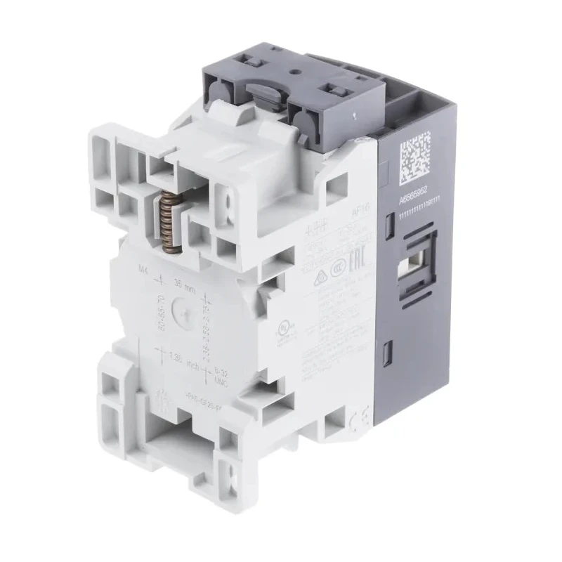 ABB AF16 Motor Control Contactor, 4-Pole, 250-500 V AC/DC Coil, 30 A Current, 7.5 kW Power Rating AF16