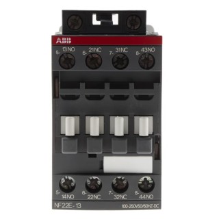 ABB NF Contactor Relay 230V AC/DC Coil, 4-Pole, 6A Contact Current, 1500V Power Rating, 2 NO/2 NC 1SBH137001R1322 NF22E-13