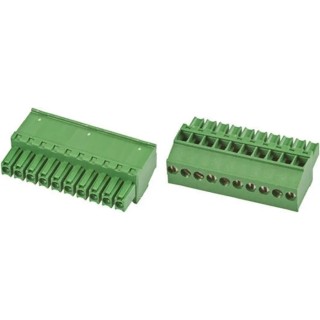TE Connectivity Pluggable Terminal Block 10-Contact, 3.5 mm Pitch, 1 Row 1-1986371-0