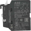 ABB Auxiliary Contact, 1 Contact, 1 NO, CA4 Series, Front Mount, 6 A, 600 V dc, 690 V ac CA4-10