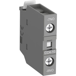 ABB Auxiliary Contact 1 Contact 1 NO Front Mount 6 A 600 V dc 690 V ac EF14 Series 1SBN010111R1010 CC4-10