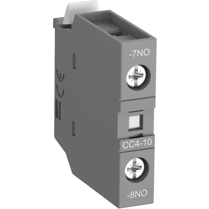ABB Auxiliary Contact 1 Contact 1 NO Front Mount 6 A 600 V dc 690 V ac EF14 Series 1SBN010111R1010 CC4-10