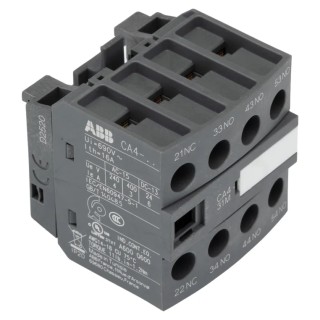 ABB Auxiliary Contact 4 Contact 3 NO/1 NC Front Mount Screw Terminal 6 A 600 V dc 690 V ac CA4-31M