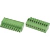 TE Connectivity Pluggable Terminal Block 10-Contact 3.81 mm Pitch 1 Row 300V Screw Connection Male Green Housing 1-1986374-0