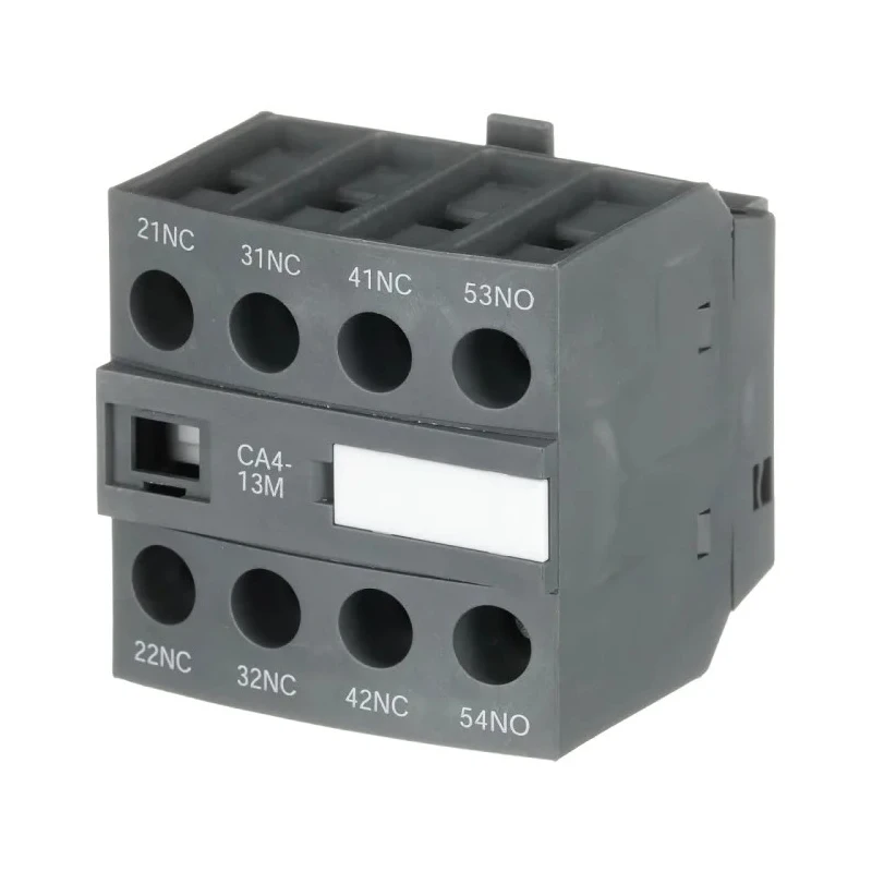 ABB Auxiliary Contact 4 Contact 1 NO/3 NC Front Mount 6 A 600 V dc 690 V ac CA4-13M
