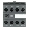 ABB Auxiliary Contact 4 Contact 1 NO/3 NC Front Mount 6 A 600 V dc 690 V ac CA4-13M