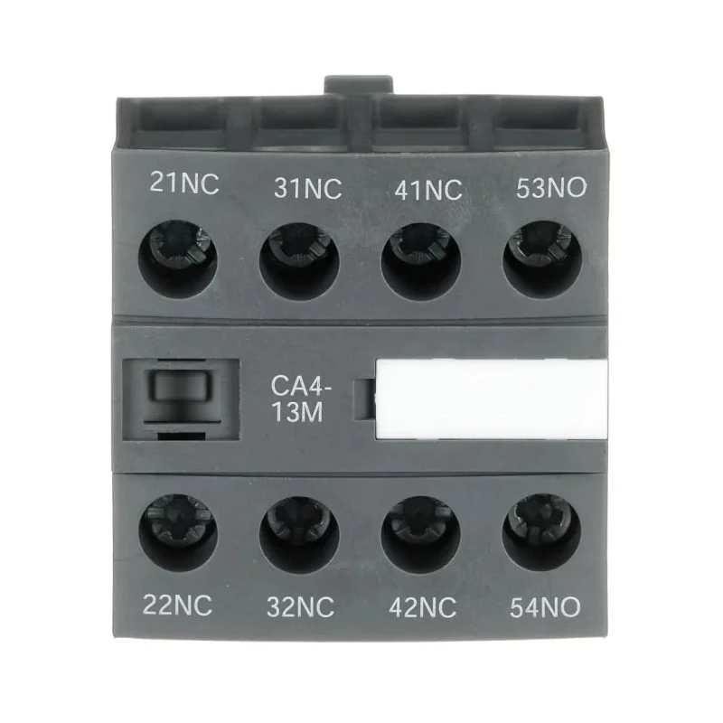 ABB Auxiliary Contact 4 Contact 1 NO/3 NC Front Mount 6 A 600 V dc 690 V ac CA4-13M