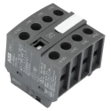 ABB Auxiliary Contact, 4 Contact, 2 NC/2 NO, Front Mount, Screw Terminal, 6 A Contact Current, 600 V DC, 690 V AC CA4-22U