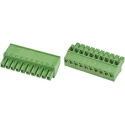 TE Connectivity Pluggable Terminal Block, 10-Contact, 3.81 mm Pitch, 1 Row, Male Connector, 300V, Screw Wire 1-1986374-0