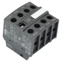 ABB Auxiliary Contact 4 Contacts 2 NC/2 NO Front Mount Screw Terminal 6A 600 V dc 690 V ac CA4-22N