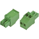 TE Connectivity Pluggable Terminal Block 2-Contact 3.81 mm Pitch 1 Row 300V Polyamide Housing Male Connector 1986375-2