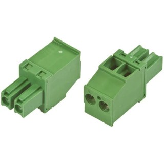 TE Connectivity Pluggable Terminal Block 2-Contact 3.81 mm Pitch 1 Row 300V Polyamide Housing Male Connector 1986375-2