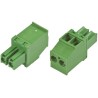 TE Connectivity Pluggable Terminal Block 2-Contact 3.81 mm Pitch 1 Row 300V Polyamide Housing Male Connector 1986375-2