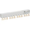 ABB PS1 Series 3 Phase Busbar 690 V AC, 250 V DC, 14 mm Pitch, 65A Current Rating 1SAM201906R1104 PS1-4-0-65