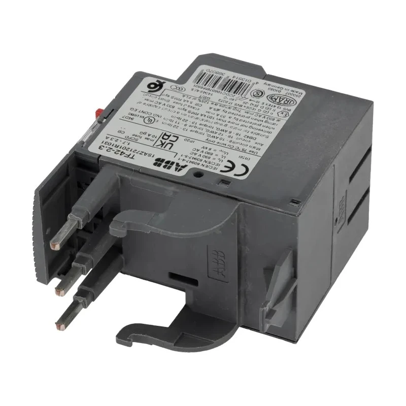ABB Thermal Overload Relay TF42 1 NO/1 NC, Adjustable Current Range 1.7 to 2.3 A, 2.3A Contact Rating, 2 W Power Rating TF42