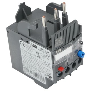 ABB TF42 Thermal Overload Relay 1 NO/1 NC, Adjustable Current Range 0.55 to 0.74 A, 2 W Power, 3P Pole Configuration TF42