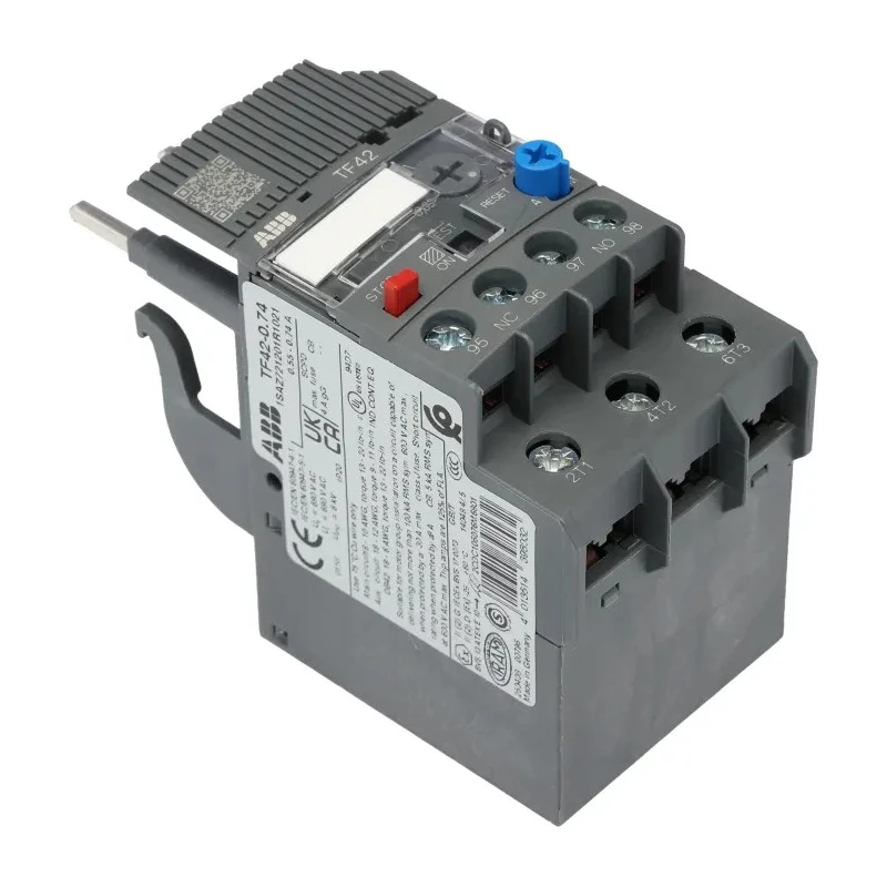 ABB TF42 Thermal Overload Relay 1 NO/1 NC, Adjustable Current Range 0.55 to 0.74 A, 2 W Power, 3P Pole Configuration TF42