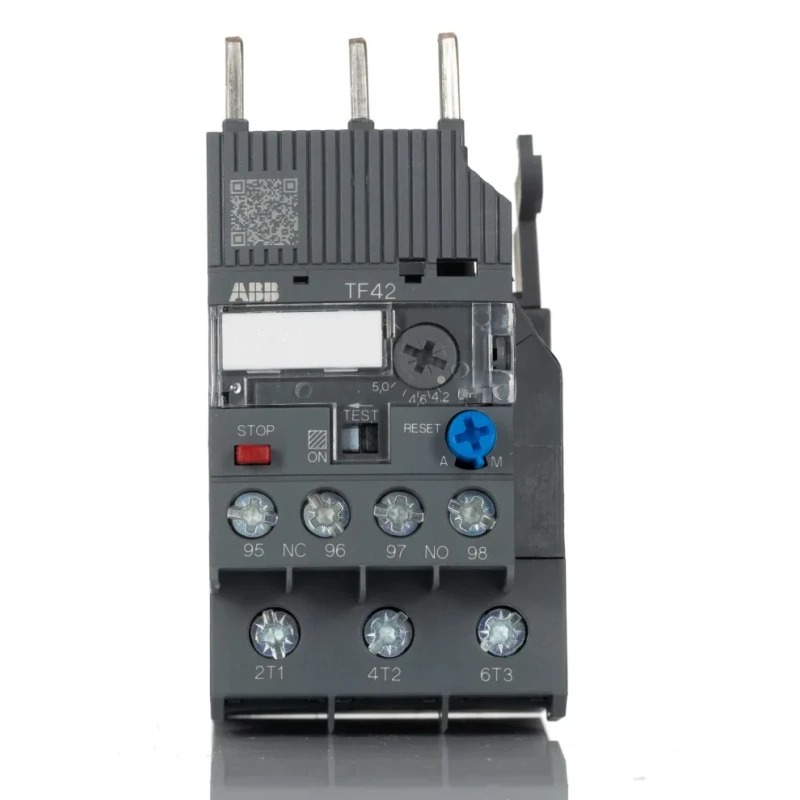 ABB TF42 Thermal Overload Relay 1 NO/1 NC, 4.2A to 5.7A Adjustable Current Range, 2W Power Rating TF42