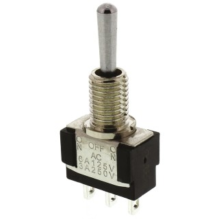 KNITTER-SWITCH Toggle Switch Panel Mount On-Off-On SPDT Solder Terminal 30 V dc 250 V ac MTA106E