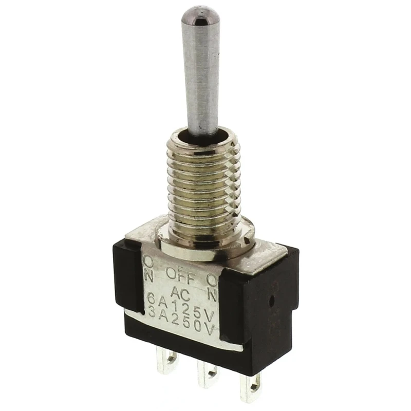 KNITTER-SWITCH Toggle Switch Panel Mount On-Off-On SPDT Solder Terminal 30 V dc 250 V ac MTA106E
