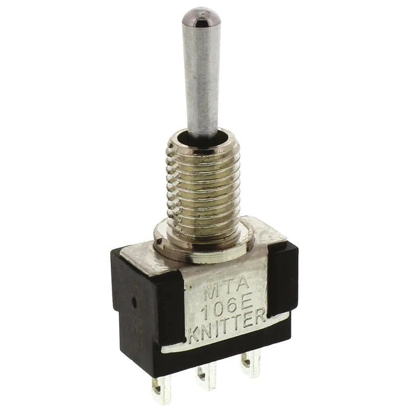 KNITTER-SWITCH Toggle Switch Panel Mount On-Off-On SPDT Solder Terminal 30 V dc 250 V ac MTA106E